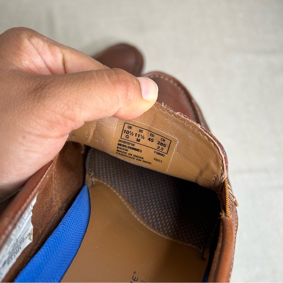 Clarks Men’s Markman Plain‎ Dark Tan Leather Casual Loafers size 11.5M - Picture 9 of 9